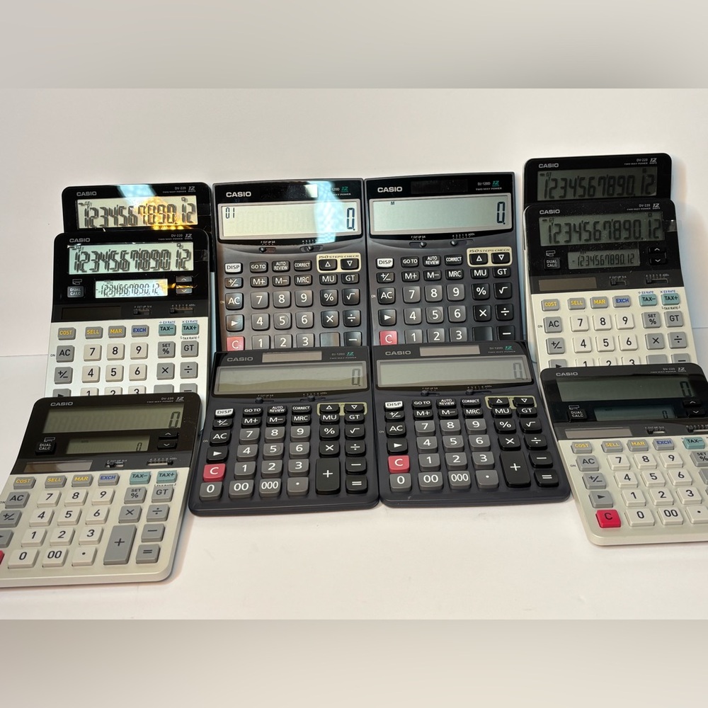 Casio Multi-Color Calculator Collection